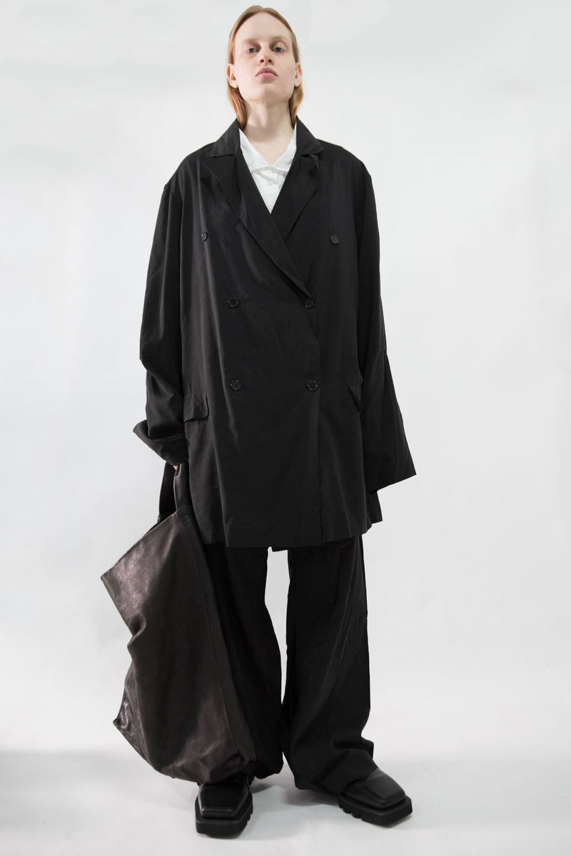 Oversized Cupro Blazer - NELLY JOHANSSON