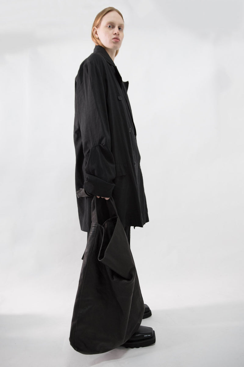 Oversized Cupro Blazer - NELLY JOHANSSON