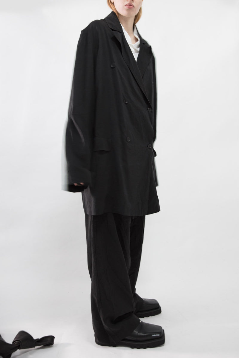 Oversized Cupro Blazer - NELLY JOHANSSON
