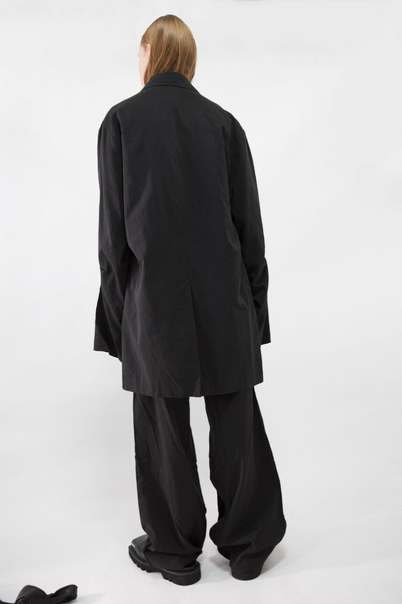 Oversized Cupro Blazer - NELLY JOHANSSON