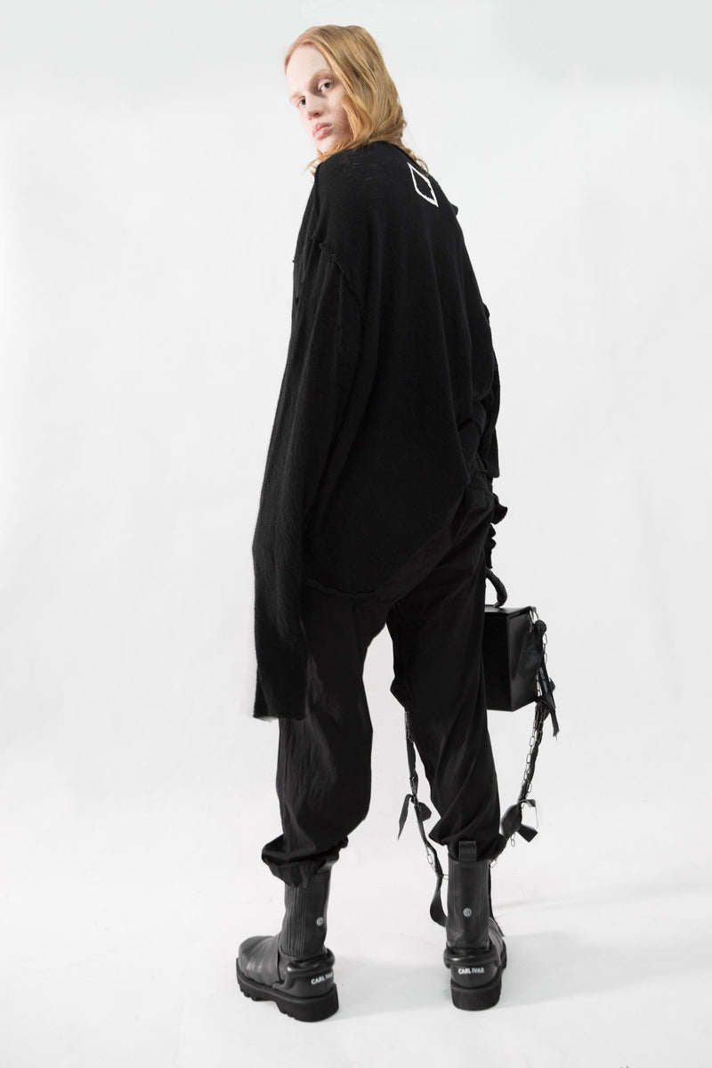 Asymmetrical Wool Blend Sweater - NELLY JOHANSSON