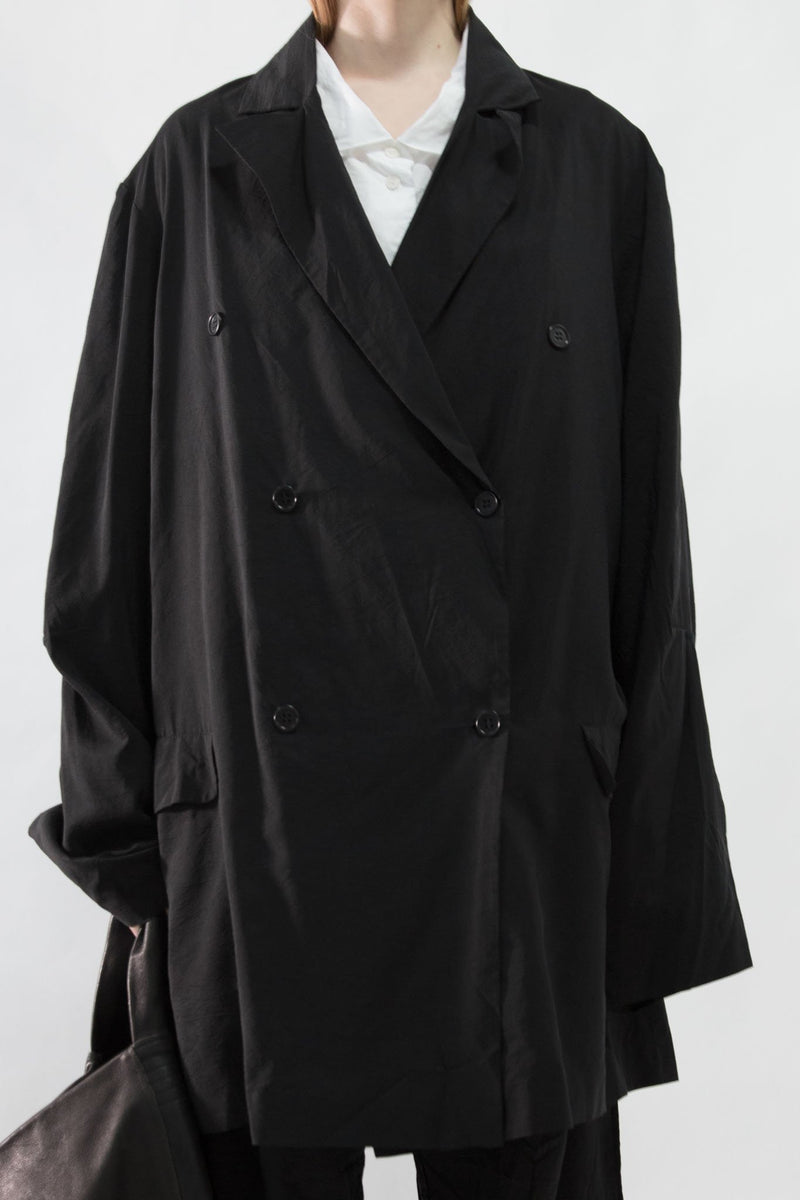 Oversized Cupro Blazer - NELLY JOHANSSON