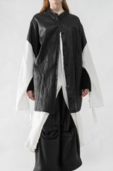 Leather Mix Shirt Dress - CARL IVAR
