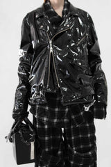 Oversized Vinyl Biker Jacket - NELLY JOHANSSON