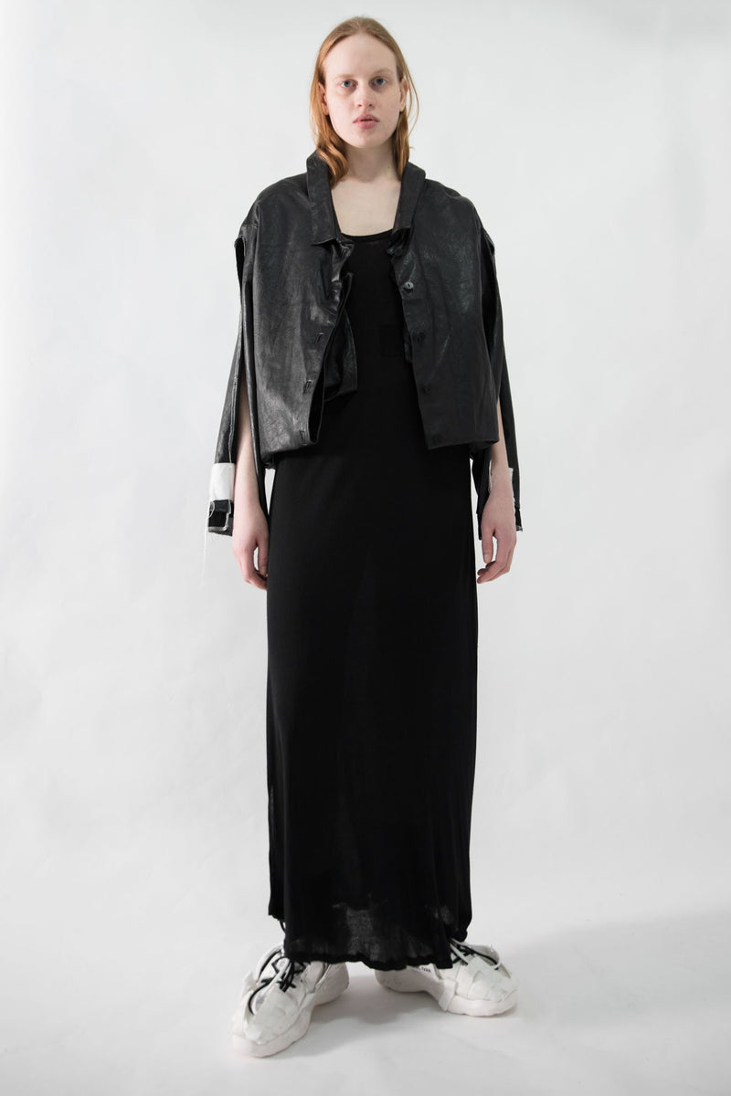 Folded Patch Work Leather Jacket - CARL IVAR