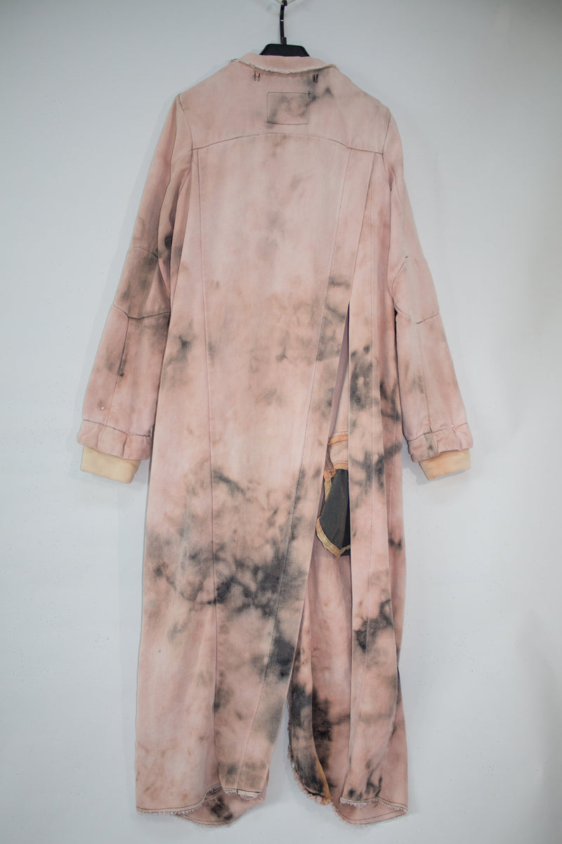 Split Back Hemp Denim Coat - CARL IVAR - carlivar - 