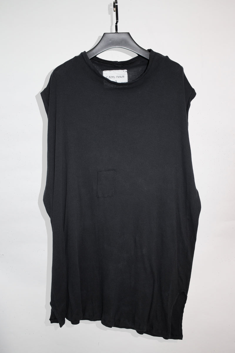 Asymmetrical Crewneck Tank Top - CARL IVAR - carlivar - 