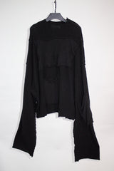 Patched High Neck Wool Sweater - CARL IVAR