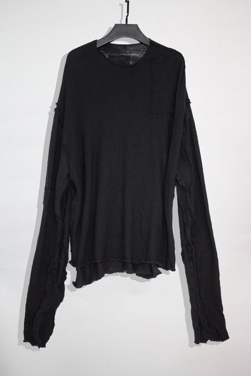 Asymmetrical Wool Blend Sweater - CARL IVAR - carlivar - 