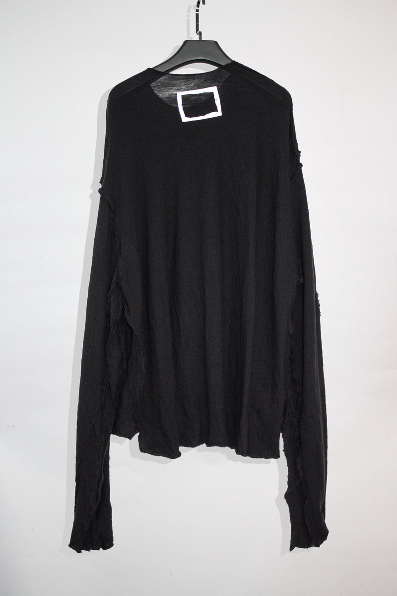 Asymmetrical Wool Blend Sweater - CARL IVAR - carlivar - 