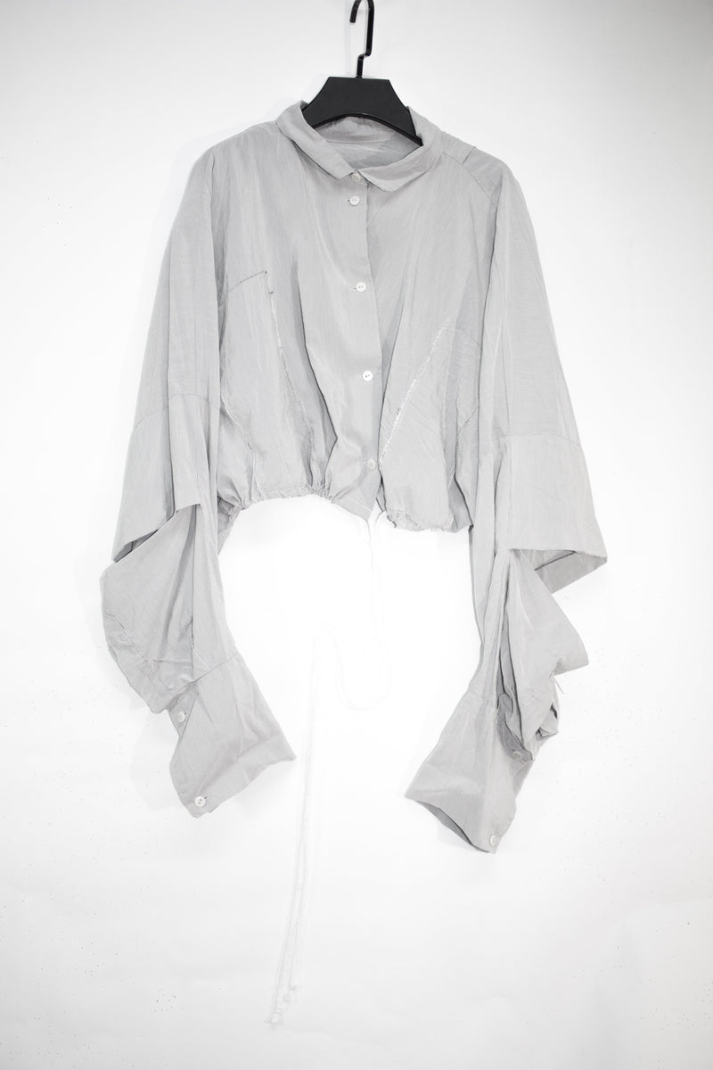 Asymmetrical Drawstring Shirt - CARL IVAR - carlivar - 