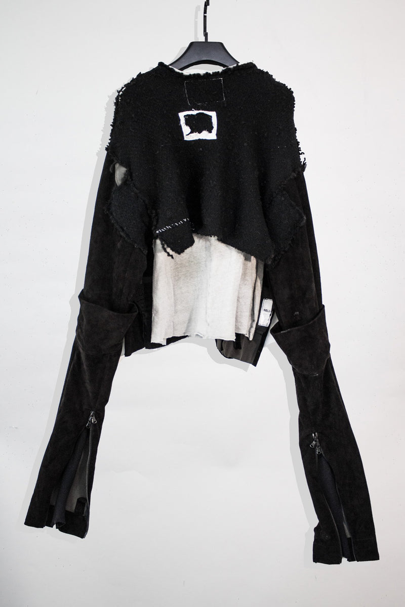 Deconstructed Mix Boyfriend Sweater - CARL IVAR