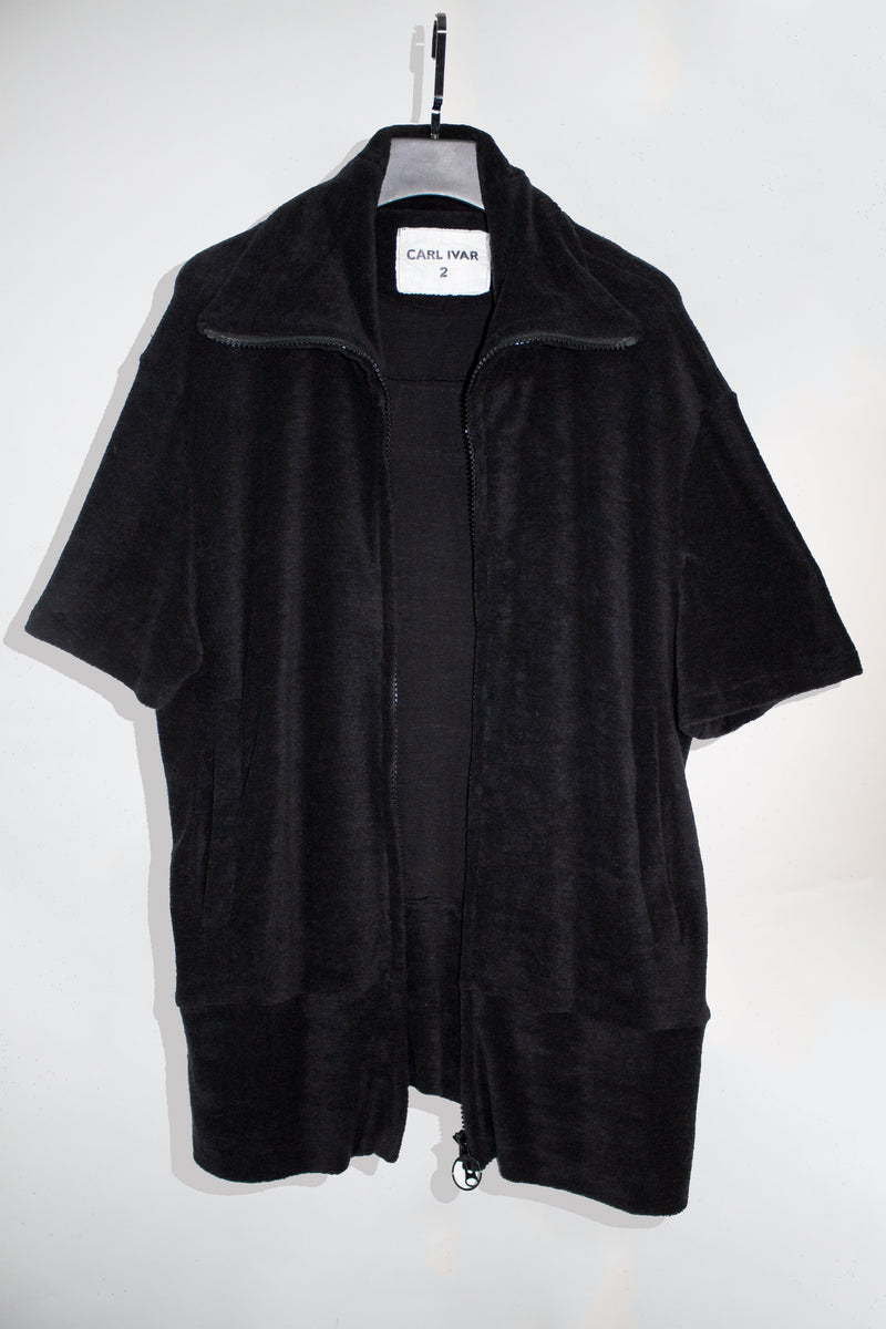 Zip Up Velour T-Shirt - CARL IVAR