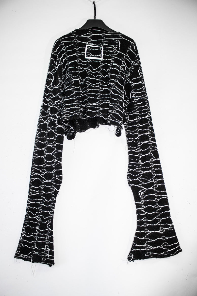 Stripe Embroidered Wool Sweater - CARL IVAR