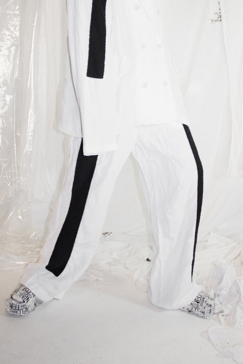 Wide Leg Striped Suit Pants - NELLY JOHANSSON
