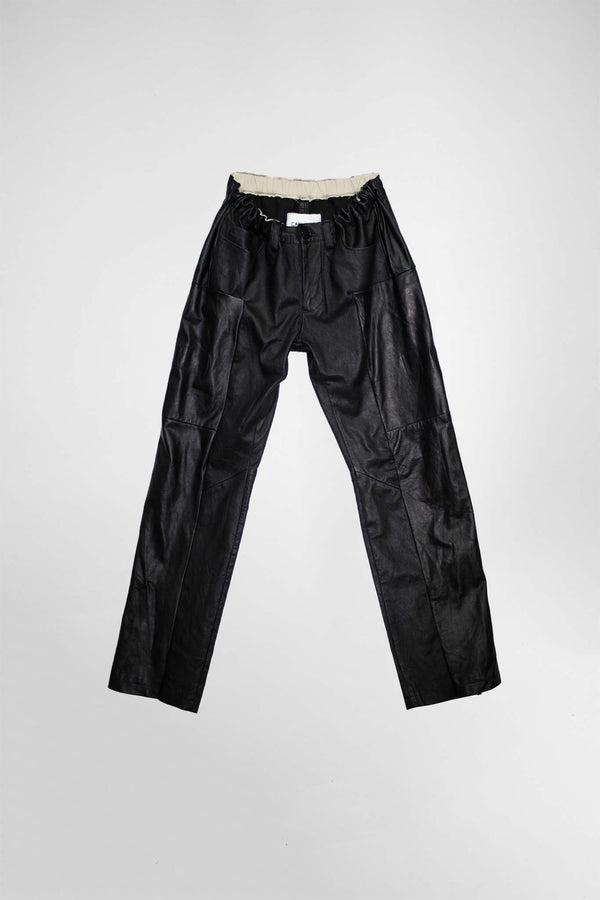 Straight Fit Leather Pants - NELLY JOHANSSON