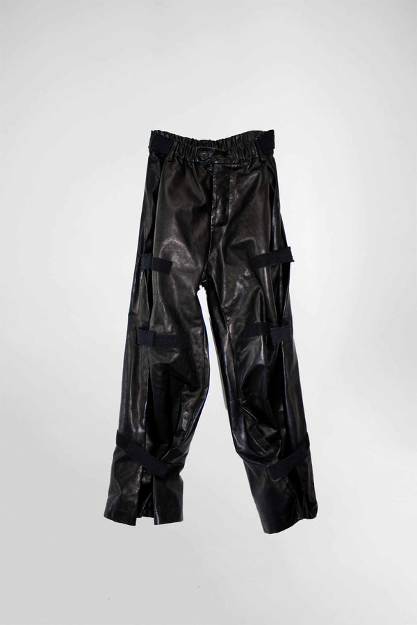 Wide Flared Leather Pants - NELLY JOHANSSON