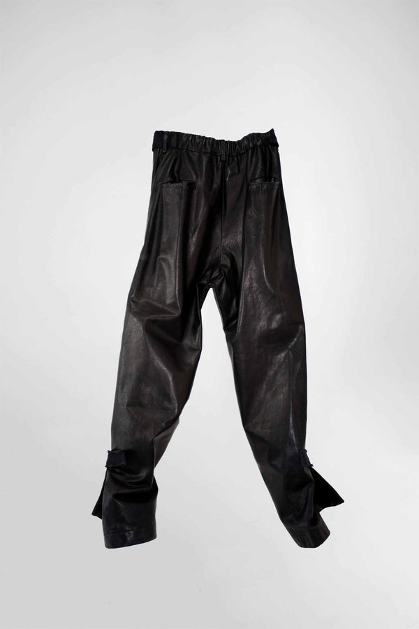 Wide Flared Leather Pants - NELLY JOHANSSON