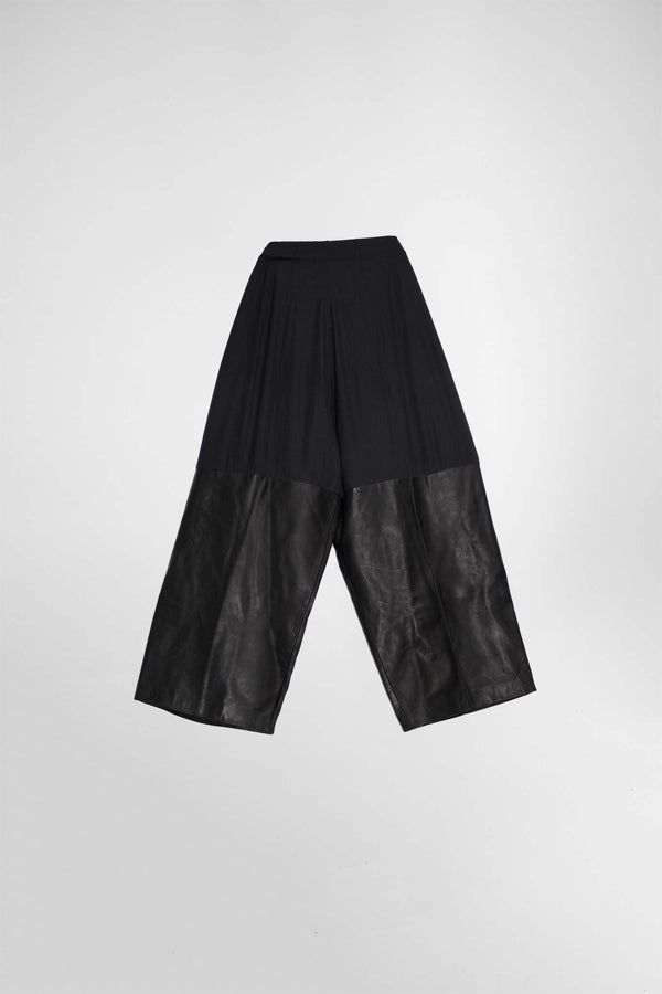 Divided Leather Trousers - NELLY JOHANSSON