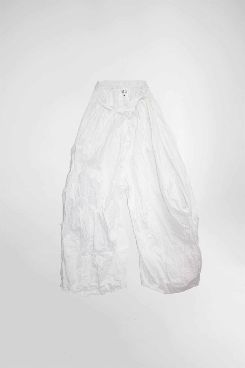 Wide Drawstring Cotton Pants - NELLY JOHANSSON
